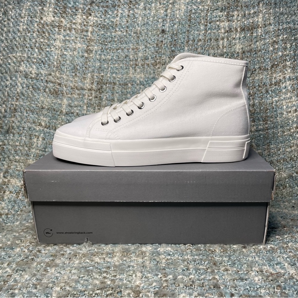 Vagabond Shoemakers Teddie Textile High-Top Sneaker in White